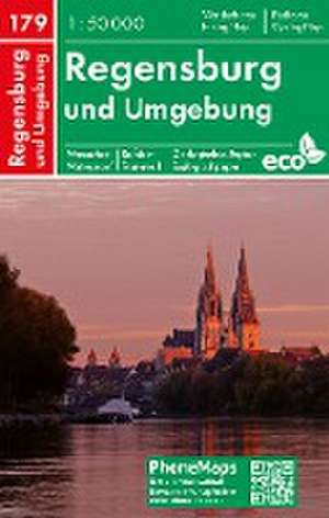 Regensburg und Umgebung, Wander - Radkarte 1 : 50 000 de Spol. S R. O. Freytag - Berndt