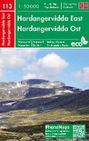 Hardangervidda Ost, Wander - Radkarte 1 : 50 000 de Spol. S R. O. Freytag - Berndt