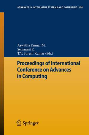 Proceedings of International Conference on Advances in Computing de Aswatha Kumar M.