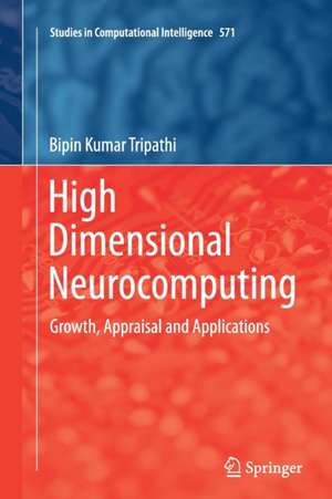 High Dimensional Neurocomputing: Growth, Appraisal and Applications de Bipin Kumar Tripathi