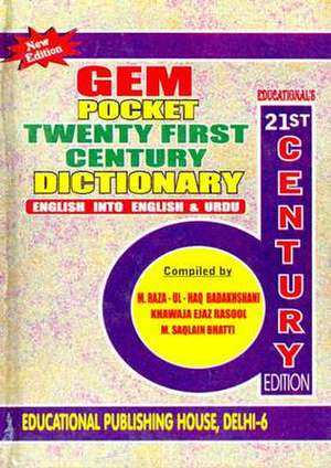 Gem Pocket English-Urdu Dictionary de M. Raza-Ul-Haq Badakhshani