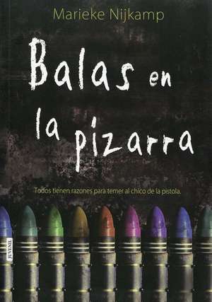 Balas en la pizarra de Marieke Nijkamp