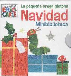 La pequeña oruga glotona Navidad minibiblioteca de Eric Carle