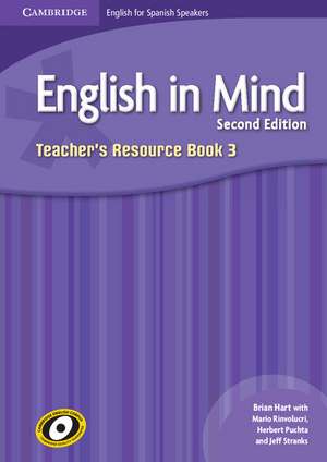 English in Mind for Spanish Speakers Level 3 Teacher's Resource Book with Class Audio CDs (4) de Brian Hart