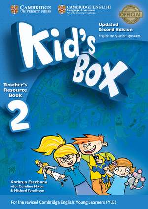 Kid's Box Level 2 Teacher's Resource Book with Audio CDs (2) Updated English for Spanish Speakers de Kathryn Escribano