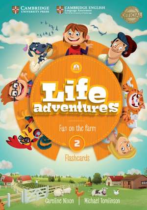 Life Adventures Level 2 Flashcards: Fun on the Farm de Caroline Nixon