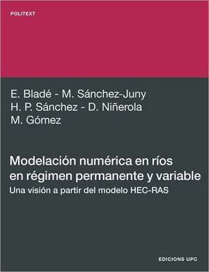 Modelacin Numrica En Ros En Rgimen Permanente y Variable. de Marti Sanchez Juny