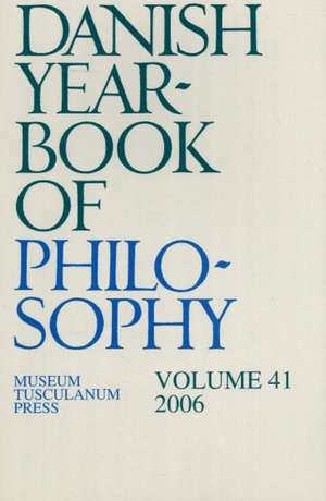 Danish Yearbook of Philosophy de Finn Collin