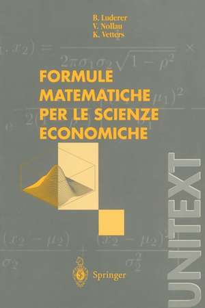 Formule matematiche per le scienze economiche de B. Luderer