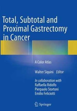 Total, Subtotal and Proximal Gastrectomy in Cancer: A Color Atlas de Walter Siquini