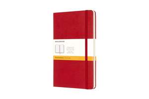 Moleskine Large Ruled Hardcover Notebook Scarlet Red books-express.ro