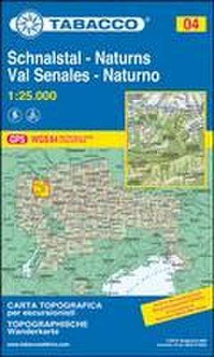 Tabacco Wandern 1 : 25 000 Schnalstal / Val Senales - Naturns / Naturno