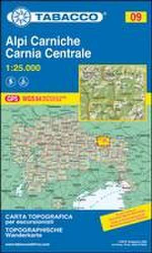 Tabacco Wandern 1 : 25 000 Alpi Carniche Carnia Centrale