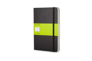 Agendă nedatată Moleskine. Hard Plain Notebook. Large 13 x 21, 240 pagini: Neliniată, pagini simple ivorii