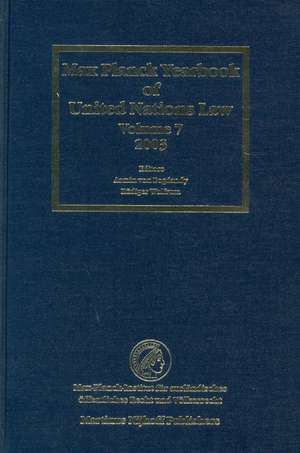 Max Planck Yearbook of United Nations Law, Volume 7 (2003) de Armin von Bogdandy