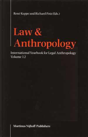 International Yearbook for Legal Anthropology, Volume 12 de Richard Potz