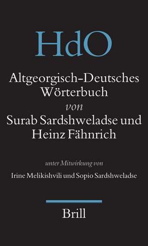 Altgeorgisch-Deutsches Wörterbuch de Surab Sardshweladse