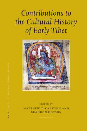 Contributions to the Cultural History of Early Tibet de Matthew Kapstein