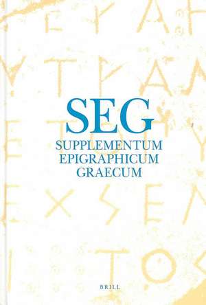 Supplementum Epigraphicum Graecum, Volume XXXVI (1986) de H. W. Pleket