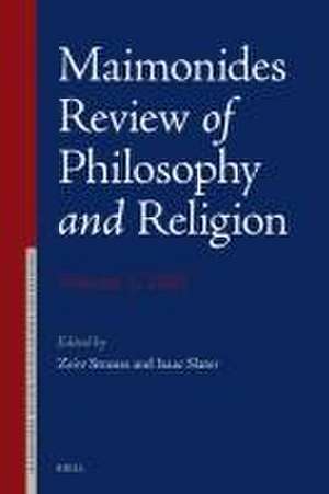 Maimonides Review of Philosophy and Religion Volume 2, 2023 de Ze'ev Strauss