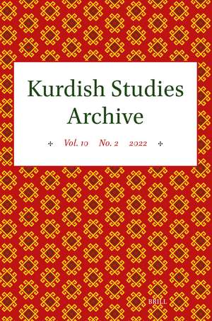 Kurdish Studies Archive: Vol. 10 No. 2 2022 de Martin van Bruinessen