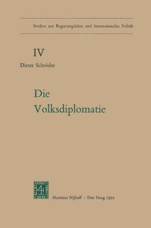 Die Volksdiplomatie de D. Schröder