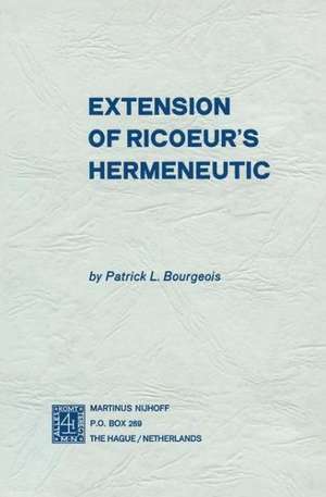 Extension of Ricoeur’s Hermeneutic de P.L. Bourgeois