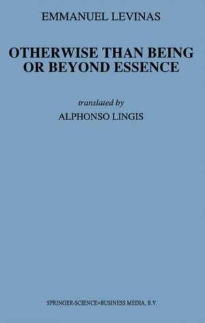 Otherwise Than Being or Beyond Essence de E. Levinas