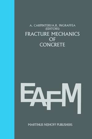 Fracture mechanics of concrete: Material characterization and testing: Material Characterization and Testing de Alberto Carpinteri