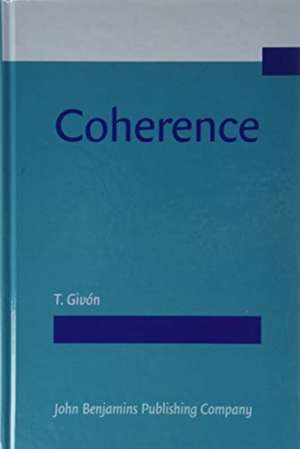 Coherence de T. (University of Oregon) Givon