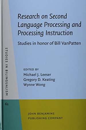 Research on Second Language Processing and Processing Instruction