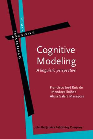 Cognitive Modeling de Francisco Jose Ruiz de Mendoza Ibanez