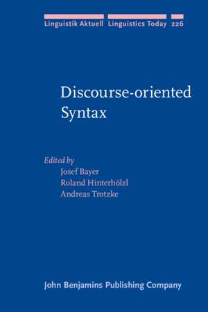 Discourse-oriented Syntax