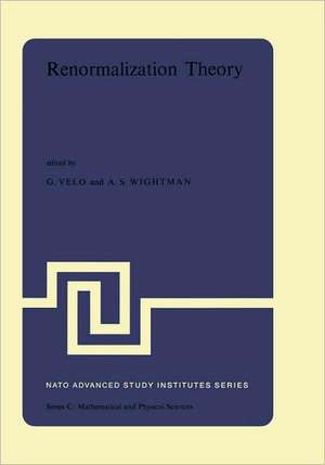 Renormalization Theory: Proceedings of the NATO Advanced Study Institute held at the International School of Mathematical Physics at the ‘Ettore Majorana’ Centre for Scientific Culture in Erice (Sicily) Italy, 17–31 August, 1975 de G.P Velo