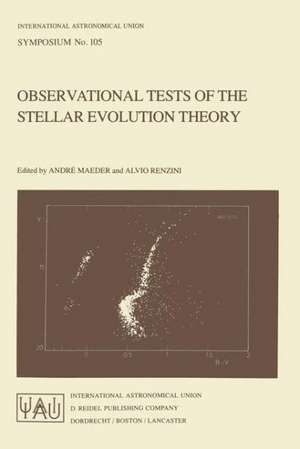 Observational Tests of the Stellar Evolution Theory de A. Maeder