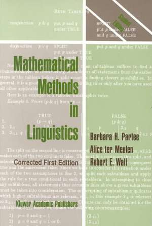 Mathematical Methods in Linguistics de Barbara B.H. Partee