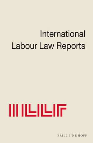 International Labour Law Reports, Volume 14 de Benjamin Aaron