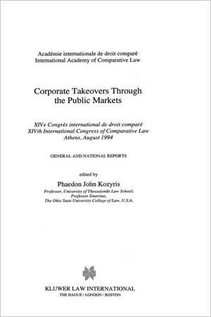 Corporate Takeovers Through the Public Markets de Kozyris