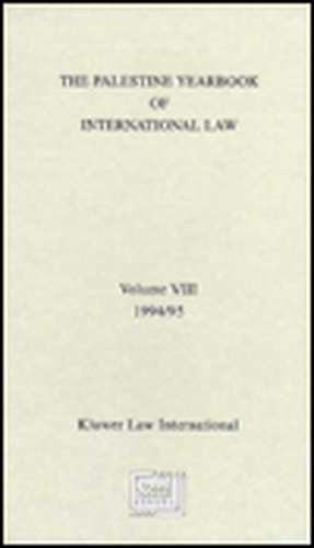 The Palestine Yearbook of International Law, Volume 8 (1995) de Anis F. Kassim