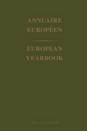 European Yearbook / Annuaire Européen, Volume 45 (1997) de Council of Europe/Conseil de L'Europe