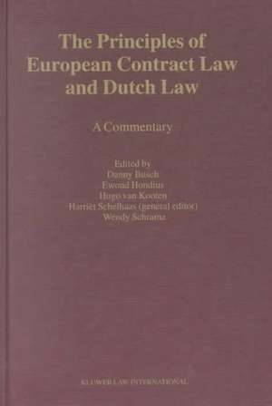 The Principles of European Contract Law and Dutch Law: A Commentary de D. Busch