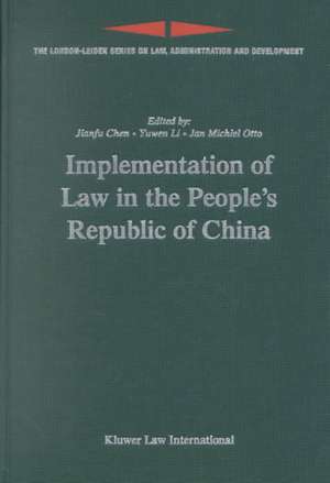 Implementation of Law in the People's Republic of China de Jianfu Chen