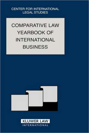 Comparative Law Yearbook of International Business de Dennis Campbell