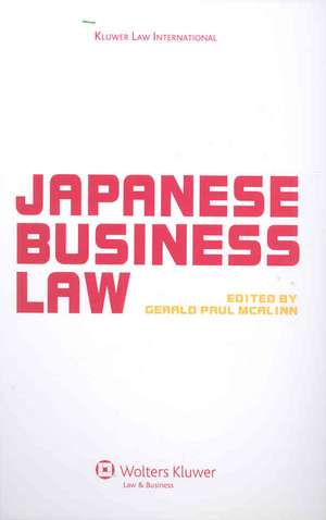 Japanese Business Law de McAlinn