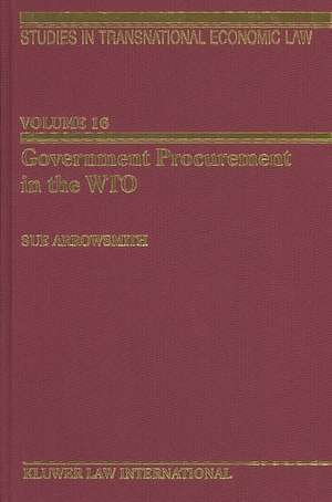 Government Procurement in the Wto de Sue Arrowsmith