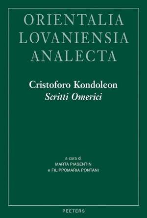 Cristoforo Kondoleon, Scritti Omerici de M. Piasentin