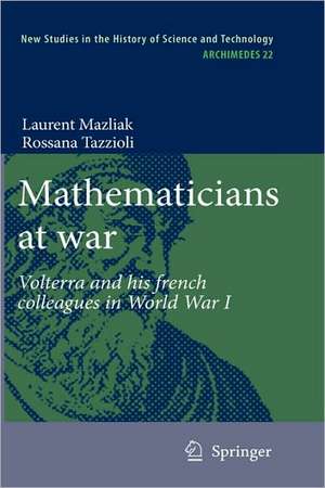 Mathematicians at War de Laurent Mazliak
