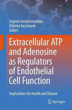 Extracellular ATP and adenosine as regulators of endothelial cell function: Implications for health and disease de Evgenia Gerasimovskaya