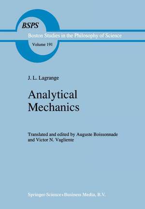 Analytical Mechanics de J.L. Lagrange