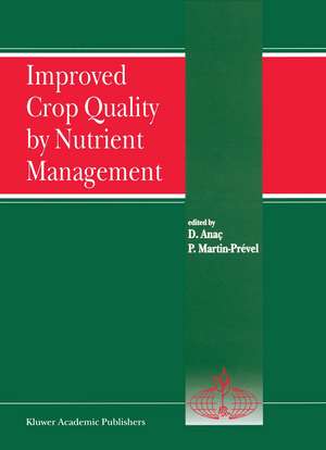 Improved Crop Quality by Nutrient Management de Dilek Anaç